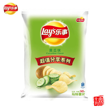 乐事薯片黄瓜味145g（保质期至17年3月15日）