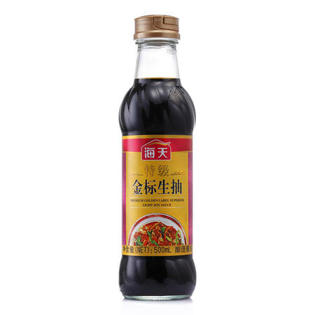 海天特级金标生抽王500ml*10图片