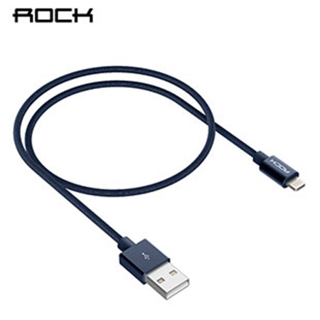 ROCK（洛克） 苹果6数据线金属编织充电线 适用于iPhone7Plus/6/6s/5/se 1米