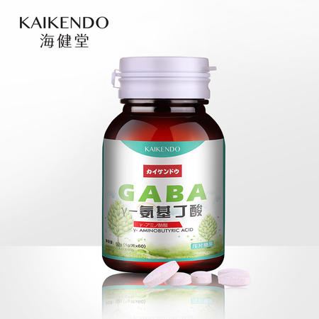 海健堂GABA自然醒 γ-氨基丁酸伽马牛奶肽睡得香1g*60片图片