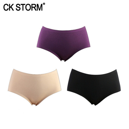 CK STORM 女式内裤80S莫代尔无痕三角裤 商场同款三条装 CK-WE03N0667图片