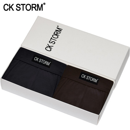 CK STORM 男士内裤  经典舒适系列U凸囊袋 加宽设计 莫代尔男内裤 2条礼盒装图片