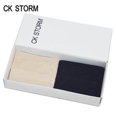 CK STORM 女士内裤 商场同款精梳棉无痕透气性感一片式中腰三角裤两条装CK-WE02N0665
