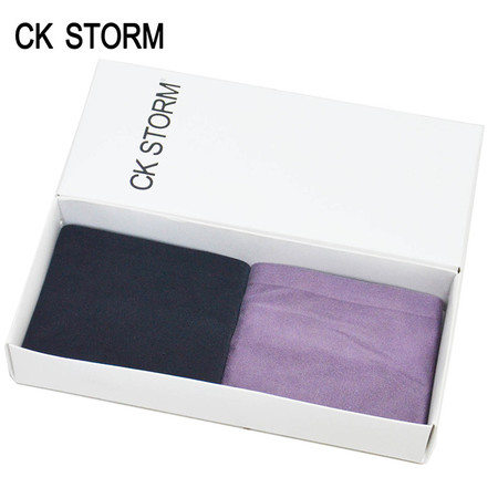 CK STORM 女式内裤女商场同款磨毛 一片式柔顺无痕三角裤 2条礼盒装