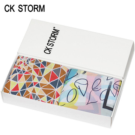 CK STORM 女士内裤三角裤商场同款速干印花ck风暴系列情侣款 商场正品 2条礼盒装