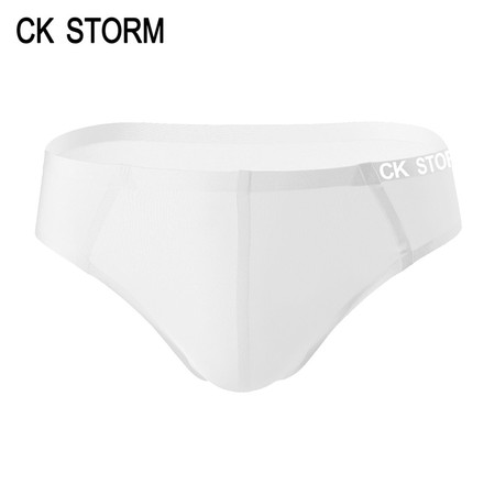 CK STORM 男士内裤 商场同款冰丝速干一片式无痕中腰性感三角裤男 ckm80301