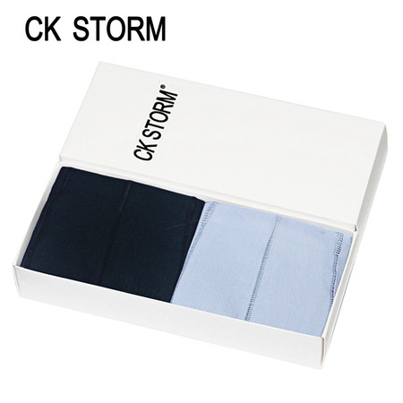   CK STORM 男士内裤平角裤 舒适款精梳棉U凸无痕ck风暴系列 男内裤 2条礼盒装图片