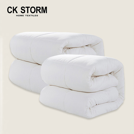 CK STORM 家纺正品 32S贡缎磨毛全棉舒适保暖天然棉花填充 棉花被 冬被5斤/6斤