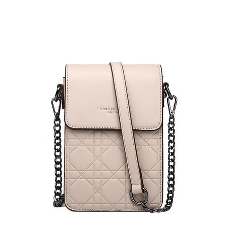 迪阿伦 小包包女2020新款时尚链条斜挎包小众质感竖款手机包