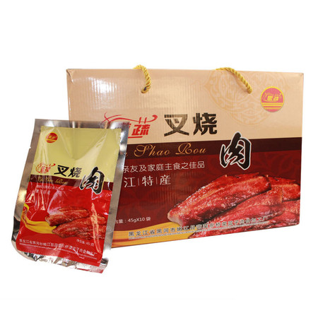  【龙江优选】叉烧肉猪肉脯年货必备高档礼盒45g*10办公休闲零食图片