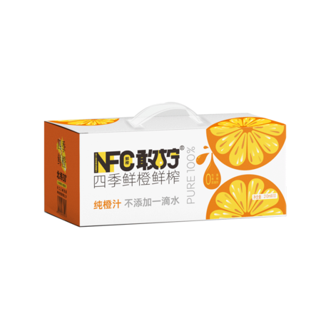 小柠家 【扶贫馆】小柠家NFC非浓缩还原橙汁210ml×10盒装图片