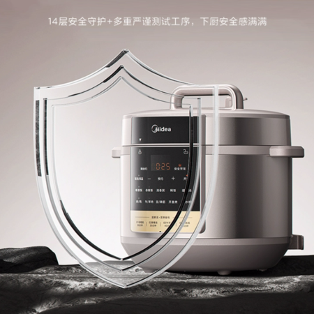 美的/MIDEA 电压力锅5L6L8升大容量家用商用多功能智能高压锅官方店正品图片