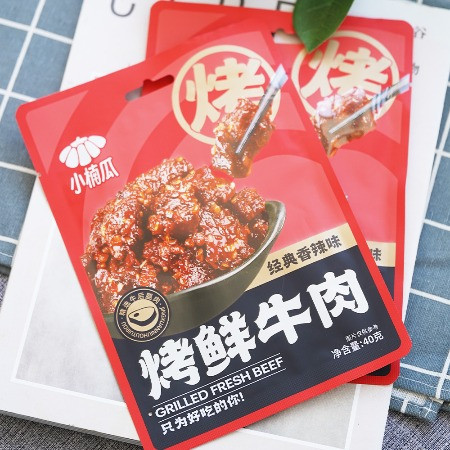 小楠瓜 烤鲜牛肉     40g*2袋   精选优质牛肉