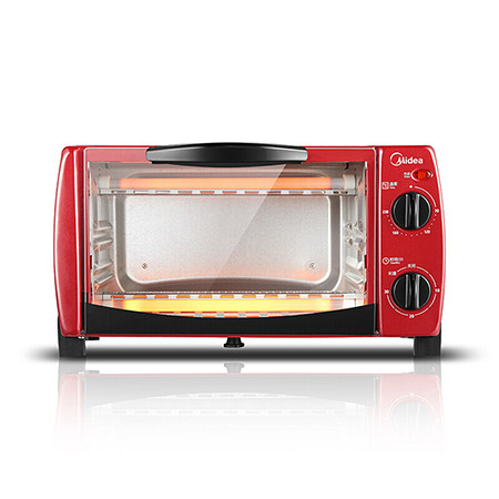 美的/MIDEA 电烤箱家用多功能 迷你小烤箱T1-102D 10L图片