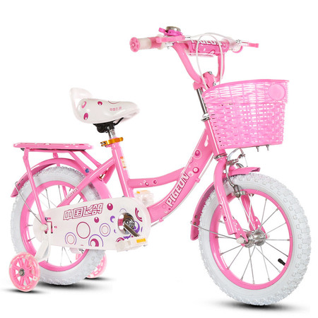 儿童自行车女宝宝童车3-6-9岁女孩童车16寸公主单车