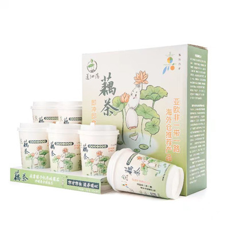 莲泗荡 藕茶（麻薯圆子红枣味）200g*6杯图片