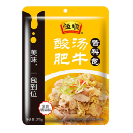 恒顺 酸汤肥牛酱料包215g 数币活动