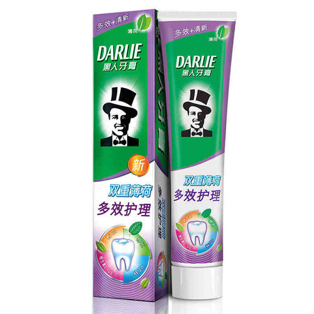 黑人（DARLIE）双重薄荷多效护理牙膏 180g图片