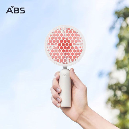 ABS爱彼此 便携式蜂巢手持风扇USB充电图片