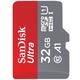 闪迪SanDisk 高速移动MicroSDHC UHS-I存储卡 TF卡 32GB Class10