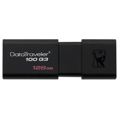 金士顿（Kingston）DT 100G3 128GB USB3.0 U盘 黑色