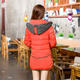 雪骄子女式新款90绒加厚修身保暖时尚韩版中长款羽绒服1206反季