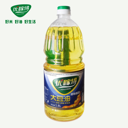 【四平馆】优稼得 非转基因大豆油一级 1.8L  2桶起拍图片