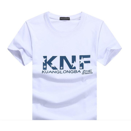 JJ新款夏季男装 男式t恤 纯棉宽松短袖t恤半袖KNF图片