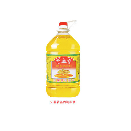 百花香·压榨非转基因花生调和油5L*4桶图片