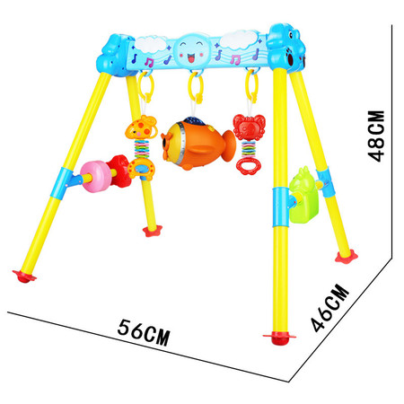 新生婴儿玩具0-3岁 婴儿早教宝宝健身架器音乐投影遥控故事机BG