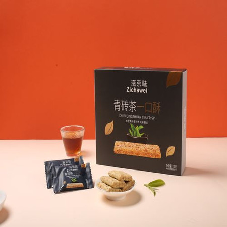  赵李桥 青砖茶 一口酥170克/盒图片