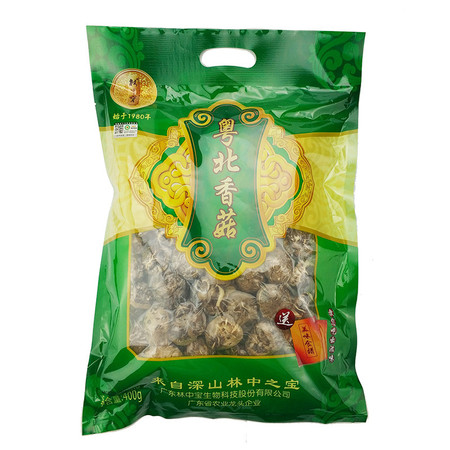 【清远振兴馆】林中宝 粤北香菇400g绿袋装 原木冬菇干货食用菌 广东清远土特产图片