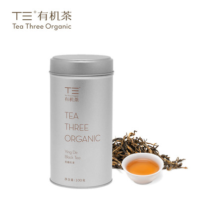 【清远振兴馆】广东清远英德T三有机茶 银罐100g 英德红茶一级免洗无农残无化肥高端茶叶功夫红茶图片