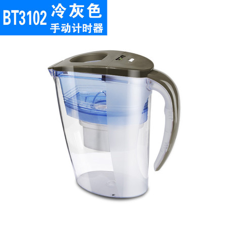 农家自产 【阳江馆】促销巴泰家用净水壶2.5L-手动计数净水器家用直饮自来水过滤器滤水壶净水杯