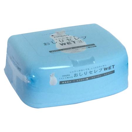 妮飘（Nepia） 屁屁贵族湿厕纸 40枚/盒 双重保湿 母婴可用 可直接流水冲走 日本进口