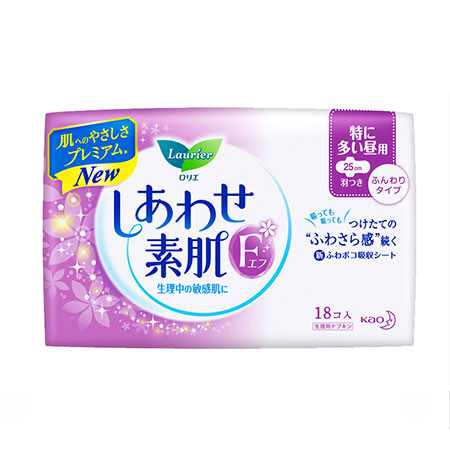 花王/KAO 乐而雅F系列卫生巾25cm18片 单包装 透气棉柔 呵护肌肤 日本进口