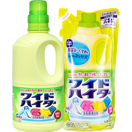 花王/KAO 洗衣液彩漂液1000ml 瓶装+720ml替换装 日本进口图片