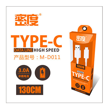 密度1.3米 TYPE-C   乐视/小米4C快充数据线