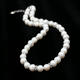 天然白色淡水珍珠 镶钻饰品项链 欧美风格 送妈妈送女友外贸尾单