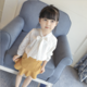A6 童装2017儿童新款韩版秋季蕾丝长袖荷叶裙尾两件套套装