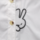 A6 2017春秋季韩版中小女童装 卡通兔子萝卜刺绣条纹衬衫 长袖衬衣