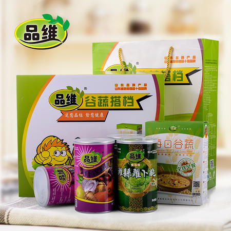 品维 谷蔬搭档礼盒 山东特产果蔬脆蔬菜干搭配营养食品567g