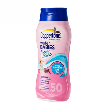 美国进口 COPPERTONE 确美同水宝宝纯净防晒乳SPF30+PA+++237ml