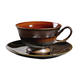 醴陵古韵专业陶瓷 咖啡杯碟套装 个性欧式复古简约 送勺