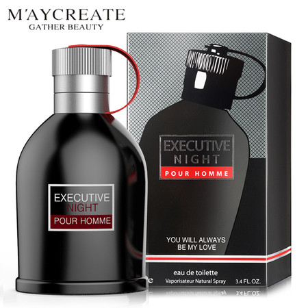 【邮储特卖】健美创研（MayCreate）夜色男士古龙香水100ml(黑色)东方香调 工作应酬