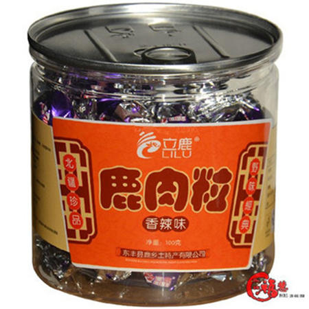 【四平馆】立鹿 鹿肉干粒（香辣）100g*2罐包邮图片