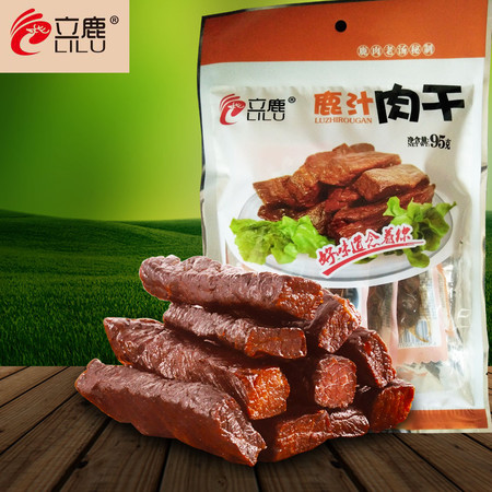 立鹿 东北长白山特产梅花鹿汁肉干95g/袋