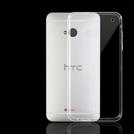 HTC One手机壳801e手机套单卡版硅胶透明软壳M7全包保护套国际版图片