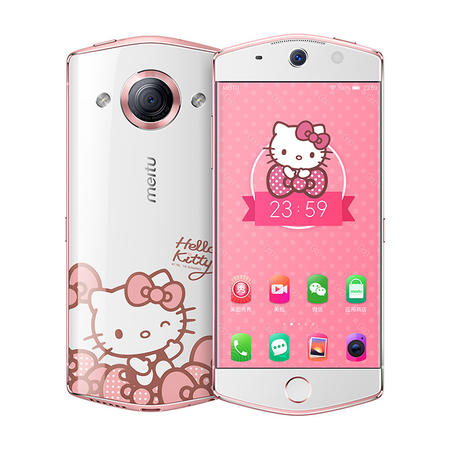 美图/Meitu 美图M6全网通4G(3G运行+64G机身内存)美颜自拍手机Hello Kitty版