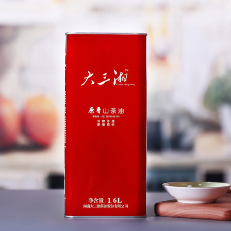 大三湘原香山茶油:1.6L家庭装